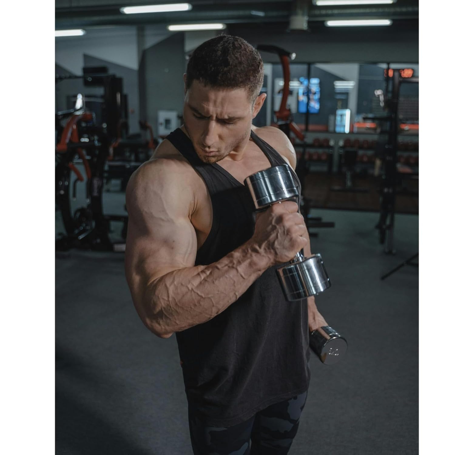 Steel Dumbbell Set (2Kg ) 1 Pair Dumbbells, Steel Dumbbells, Home Gym Fixed Weight Dumbbell (Silver, 2KG X 2PCS) - Image 2
